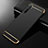 Carcasa Bumper Lujo Marco de Metal y Plastico Funda M01 para Oppo K5 Negro