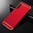 Carcasa Bumper Lujo Marco de Metal y Plastico Funda M01 para Oppo K5 Rojo