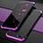 Carcasa Bumper Lujo Marco de Metal y Plastico Funda M01 para Oppo R17 Neo Morado