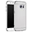 Carcasa Bumper Lujo Marco de Metal y Plastico Funda M01 para Samsung Galaxy S7 G930F G930FD Plata