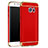 Carcasa Bumper Lujo Marco de Metal y Plastico Funda M01 para Samsung Galaxy S7 G930F G930FD Rojo