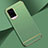 Carcasa Bumper Lujo Marco de Metal y Plastico Funda M01 para Vivo V20 Pro 5G Menta Verde