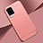 Carcasa Bumper Lujo Marco de Metal y Plastico Funda M01 para Vivo V20 Pro 5G Oro Rosa