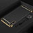 Carcasa Bumper Lujo Marco de Metal y Plastico Funda M03 para Huawei Enjoy 10e Negro