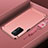 Carcasa Bumper Lujo Marco de Metal y Plastico Funda P01 para OnePlus Nord N200 5G Oro Rosa