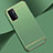 Carcasa Bumper Lujo Marco de Metal y Plastico Funda P02 para OnePlus Nord N200 5G Menta Verde