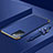 Carcasa Bumper Lujo Marco de Metal y Plastico Funda para Oppo Reno6 Pro 5G India Azul