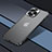 Carcasa Bumper Lujo Marco de Metal y Plastico Funda QC1 para Apple iPhone 13 Pro Negro
