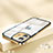 Carcasa Bumper Lujo Marco de Metal y Plastico Funda QC2 para Apple iPhone 12 Morado