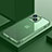 Carcasa Bumper Lujo Marco de Metal y Plastico Funda QC4 para Apple iPhone 13 Verde