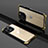 Carcasa Bumper Lujo Marco de Metal y Plastico Funda SQ1 para Apple iPhone 13 Pro Oro