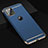 Carcasa Bumper Lujo Marco de Metal y Plastico Funda T01 para Apple iPhone 11 Pro Azul