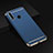 Carcasa Bumper Lujo Marco de Metal y Plastico Funda T01 para Huawei Nova 5i Azul