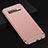 Carcasa Bumper Lujo Marco de Metal y Plastico Funda T01 para Samsung Galaxy S10 5G Oro Rosa