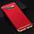 Carcasa Bumper Lujo Marco de Metal y Plastico Funda T01 para Samsung Galaxy S10 Rojo