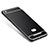 Carcasa Bumper Lujo Marco de Metal y Silicona Funda M01 para Xiaomi Mi 4C Negro