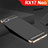 Carcasa Bumper Lujo Marco de Metal y Silicona Funda M02 para Oppo RX17 Neo Negro
