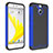Carcasa Bumper Silicona Transparente Mate para HTC Bolt Azul