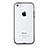 Carcasa Bumper Silicona Transparente Mate T01 para Apple iPhone 5C Negro