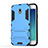Carcasa Bumper Silicona y Plastico Mate con Soporte para Samsung Galaxy J3 (2017) J330F DS Azul