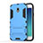 Carcasa Bumper Silicona y Plastico Mate con Soporte para Samsung Galaxy J3 Pro (2017) Azul