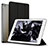 Carcasa de Cuero Cartera con Soporte L01 para Apple iPad Air Negro