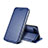 Carcasa de Cuero Cartera con Soporte L01 para Huawei Honor 10 Azul