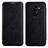 Carcasa de Cuero Cartera con Soporte L01 para Samsung Galaxy S9 Plus Negro