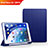 Carcasa de Cuero Cartera con Soporte para Apple iPad Air 3 Azul