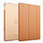 Carcasa de Cuero Cartera con Soporte para Apple iPad Mini 4 Marron