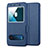 Carcasa de Cuero Cartera con Soporte para Huawei Honor 4X Azul