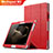 Carcasa de Cuero Cartera con Soporte para Huawei MediaPad M2 10.0 M2-A01 M2-A01W M2-A01L Rojo