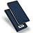 Carcasa de Cuero Cartera con Soporte para LG V20 Azul