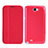 Carcasa de Cuero Cartera con Soporte para Samsung Galaxy Note 2 N7100 N7105 Rojo