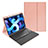 Carcasa de Cuero Cartera con Teclado para Apple New iPad Air 10.9 (2020) Oro Rosa
