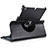 Carcasa de Cuero Giratoria con Soporte para Apple iPad Mini 2 Negro