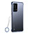 Carcasa Dura Cristal Plastico Funda Rigida Transparente C01 para Huawei P40 Pro+ Plus Azul