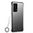 Carcasa Dura Cristal Plastico Funda Rigida Transparente C01 para Huawei P40 Pro+ Plus Negro