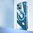 Carcasa Dura Cristal Plastico Funda Rigida Transparente con Mag-Safe Magnetic QC2 para Apple iPhone 14 Plus Azul