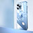 Carcasa Dura Cristal Plastico Funda Rigida Transparente con Mag-Safe Magnetic QC2 para Apple iPhone 14 Pro Max Azul