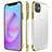 Carcasa Dura Cristal Plastico Funda Rigida Transparente H01 para Apple iPhone 11 Oro