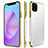 Carcasa Dura Cristal Plastico Funda Rigida Transparente H01 para Apple iPhone 11 Pro Max Oro