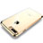 Carcasa Dura Cristal Plastico Funda Rigida Transparente H01 para Apple iPhone 7 Plus Oro