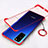 Carcasa Dura Cristal Plastico Funda Rigida Transparente H01 para Huawei Honor 30 Lite 5G Rojo