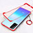 Carcasa Dura Cristal Plastico Funda Rigida Transparente H01 para Huawei Honor Play4T Pro Rojo
