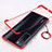 Carcasa Dura Cristal Plastico Funda Rigida Transparente H01 para Huawei Nova 7 Pro 5G Rojo