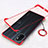 Carcasa Dura Cristal Plastico Funda Rigida Transparente H01 para Oppo A33 Rojo