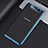 Carcasa Dura Cristal Plastico Funda Rigida Transparente H01 para Samsung Galaxy A80 Azul
