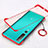 Carcasa Dura Cristal Plastico Funda Rigida Transparente H01 para Xiaomi Mi 10 Rojo