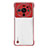 Carcasa Dura Cristal Plastico Funda Rigida Transparente H01 para Xiaomi Mi 12S Ultra 5G Rojo